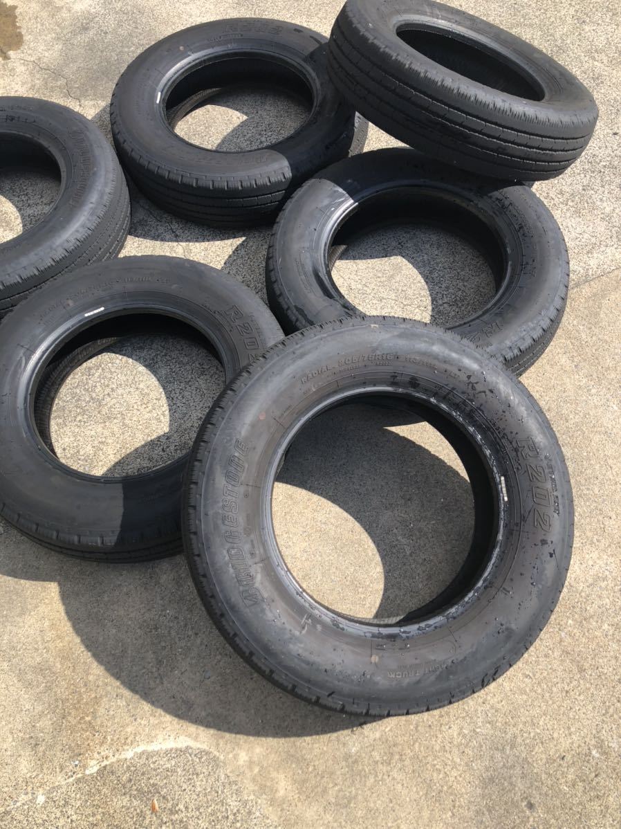 205/75R16 ライトトラック用タイヤ6本 ブリヂストン R202 equaljustice