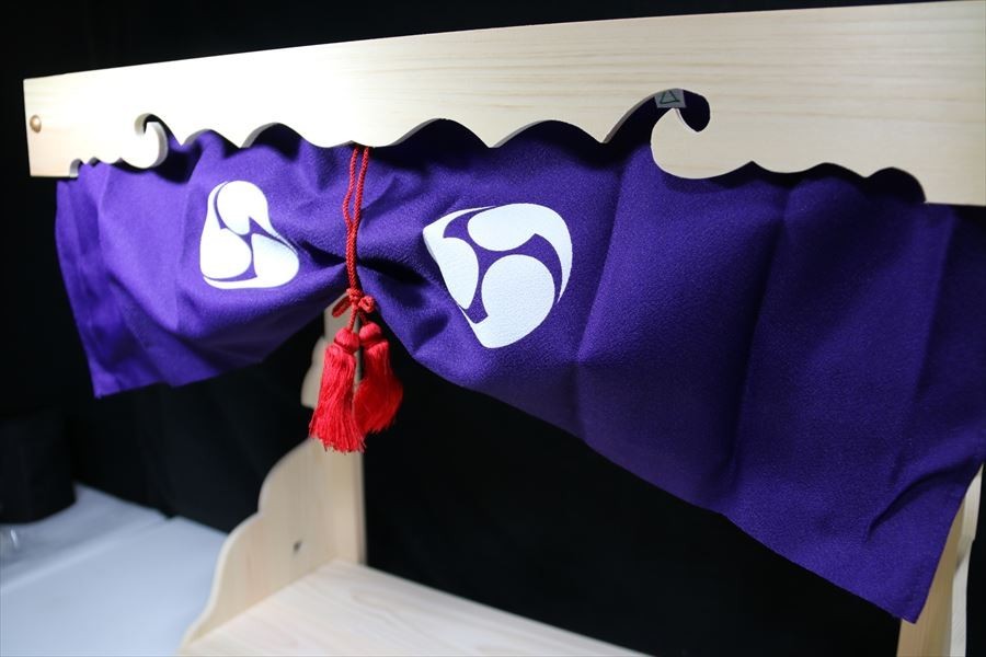 総ひのき 棚板□大□神幕×雲柄× 引出し 総ひのき 棚板□大□神幕×雲柄× 引出し