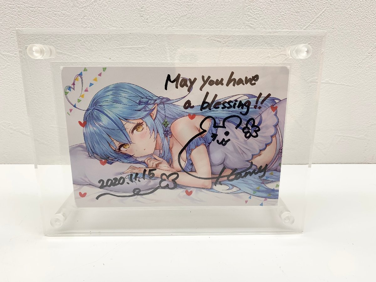 ヤフオク! - 雪花ラミィ 誕生日記念ボイス2020付属品 直筆サイン入り...