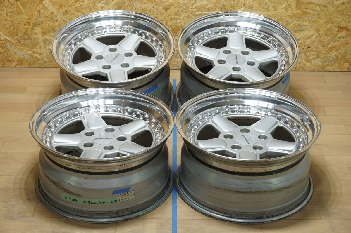 H948【希少】OZ ACシュニッツァー ☆ PCD120 8.5J+13 9.5J+21 当時物 BMW ( BBS_画像1