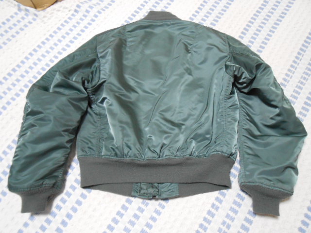 最新人気 90's USA製!アルファ MA-1 GROUND CREW セージ