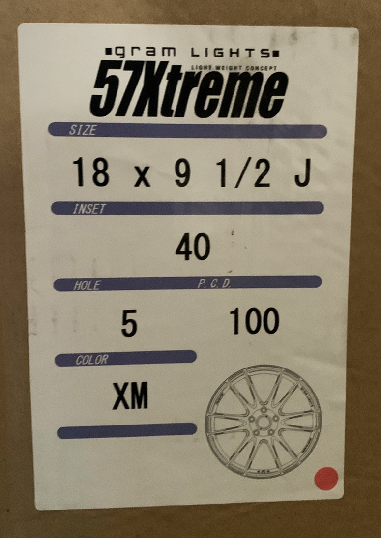 新品 RAYS gramlights 57Xtreme エクストリーム CJスペック 18 新品 RAYS gramlights 57Xtreme エクストリーム CJスペック 18