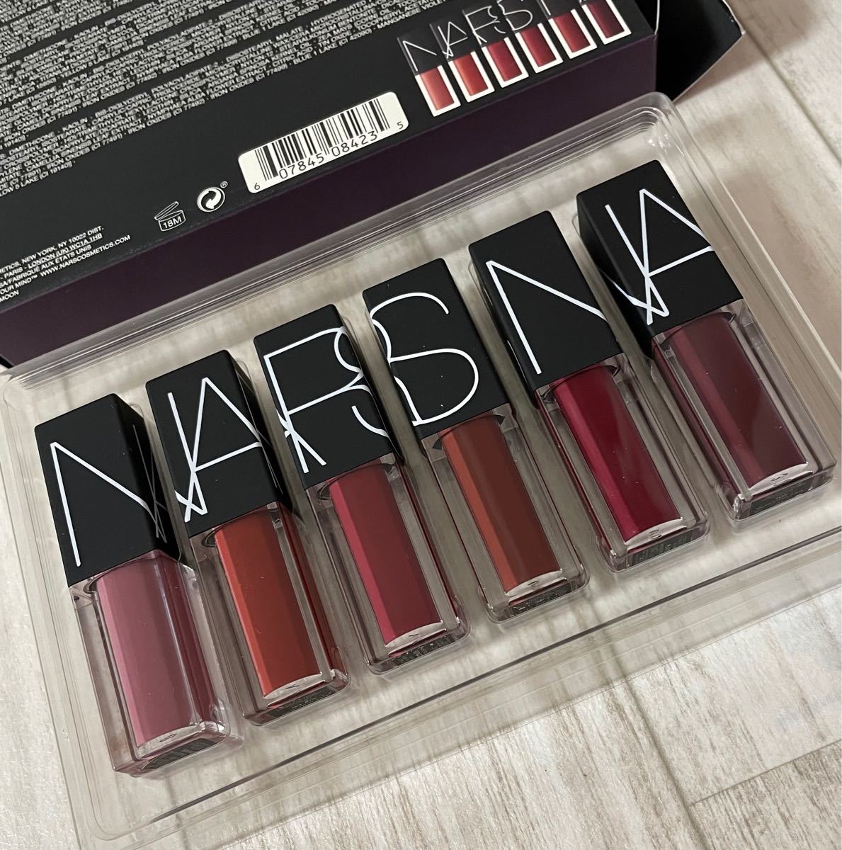 NARS ナーズ マインドゲーム ベルベットリップグライドセット　 ミニサイズ　6本　口紅　リップ　グロス　リキッドリップ　