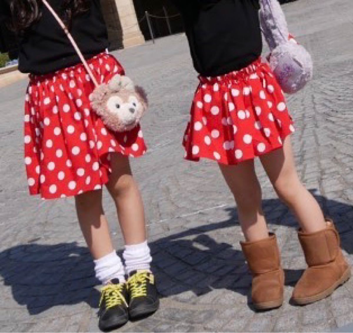ディズニー ミニーちゃんのスカート ショートパンツ付90センチ - 通販