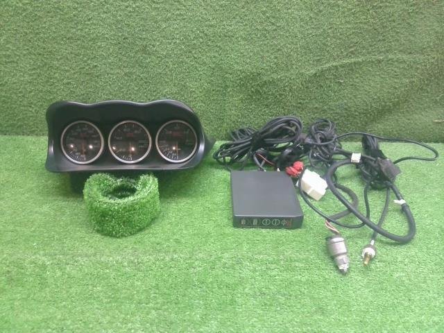 税込 スバル インプレッサ WRX STI GDB ゲノム 3連メーター 油温 油圧