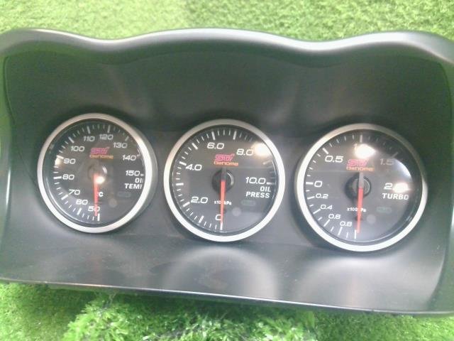 税込 スバル インプレッサ WRX STI GDB ゲノム 3連メーター 油温 油圧