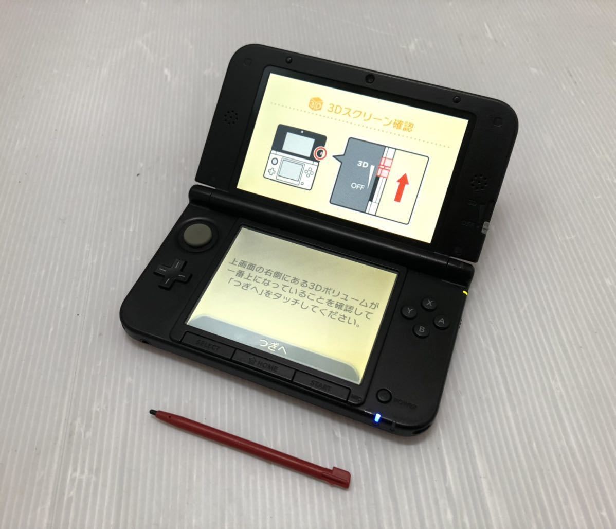 Nintendo 3DS LL 本体のみ ブラック レッド 動作良好 任天堂 スリー