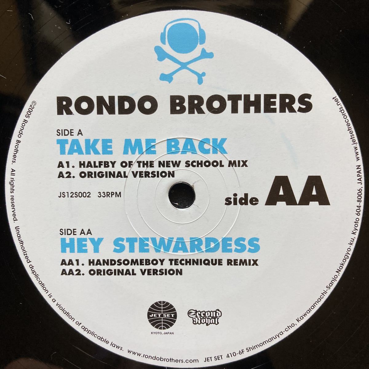 12inch RONDO BROTHERS / TAKE ME BACK_画像7