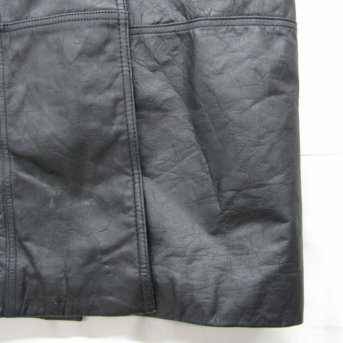  натуральная кожа размер M WILSONS кожа дизайн пальто длинный длина подкладка есть Thinsulate черный женский 70s 80s 90s б/у одежда Vintage 2N2109