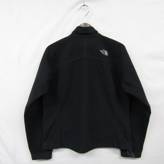 サイズ WOMENS M THE NORTH FACE ノースフェイス WINDWALL フルジップ フリース セーター ジャケット ブラック 古着 ビンテージ 2N2555_画像2