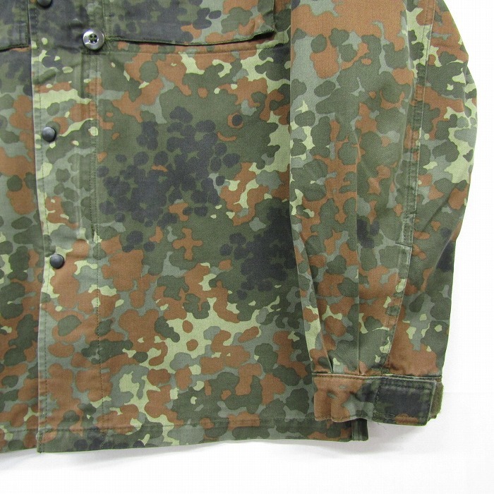 ドイツ軍 実物 放出品 サイズ L~ コンバット シャツ ジャケット 2ポケット ワッペン フレクター カモ 古着 ビンテージ ミリタリー 2N2861_画像7