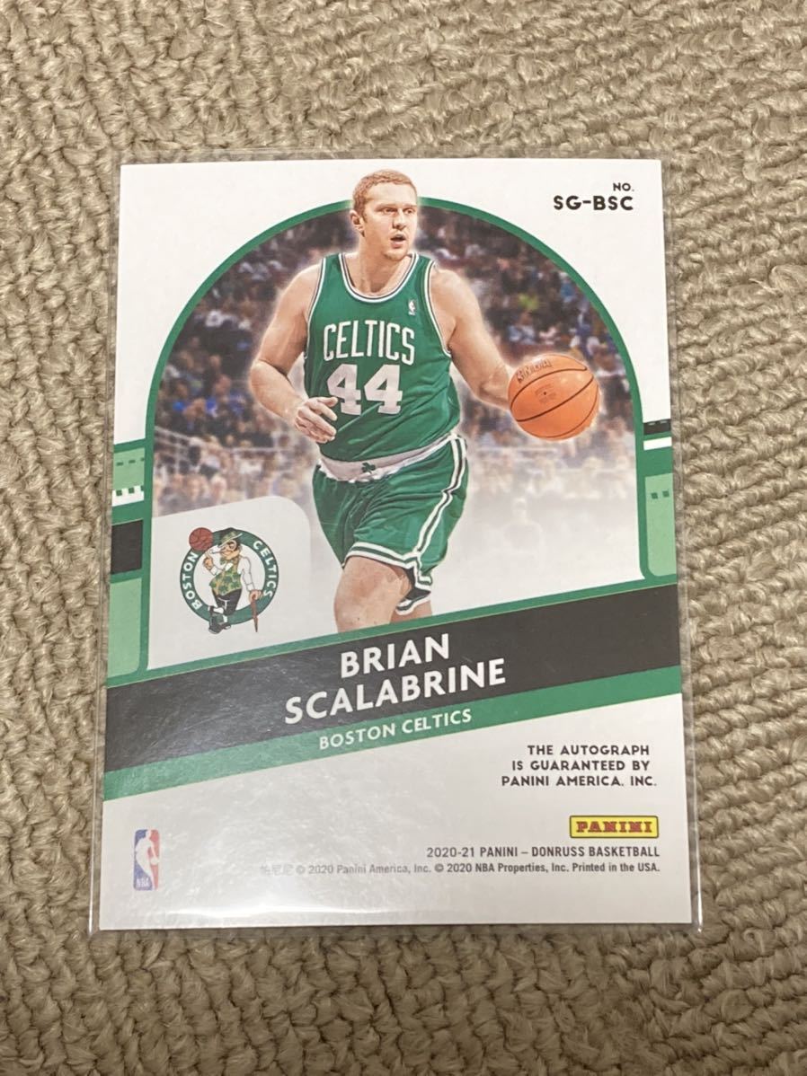 PANINI NBA donruss 2020-21 Brian SCALABRINE autograph 直筆サインカード_画像2