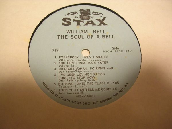 ●60's SOUL LP●WILLIAM BELL / THE SOUL OF A BELL_画像3