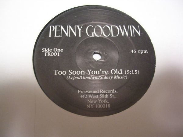●SOUL JAZZ FUNK 12inch●Penny Goodwin / Johnny Walker / Too Soon You're Old / Dippin'_画像1