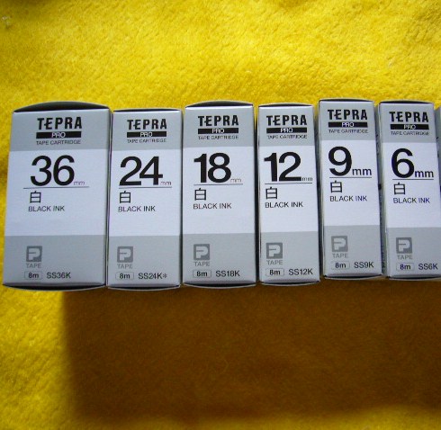 テプラ プロ SR5900P 6本テープセット 送料込_画像3