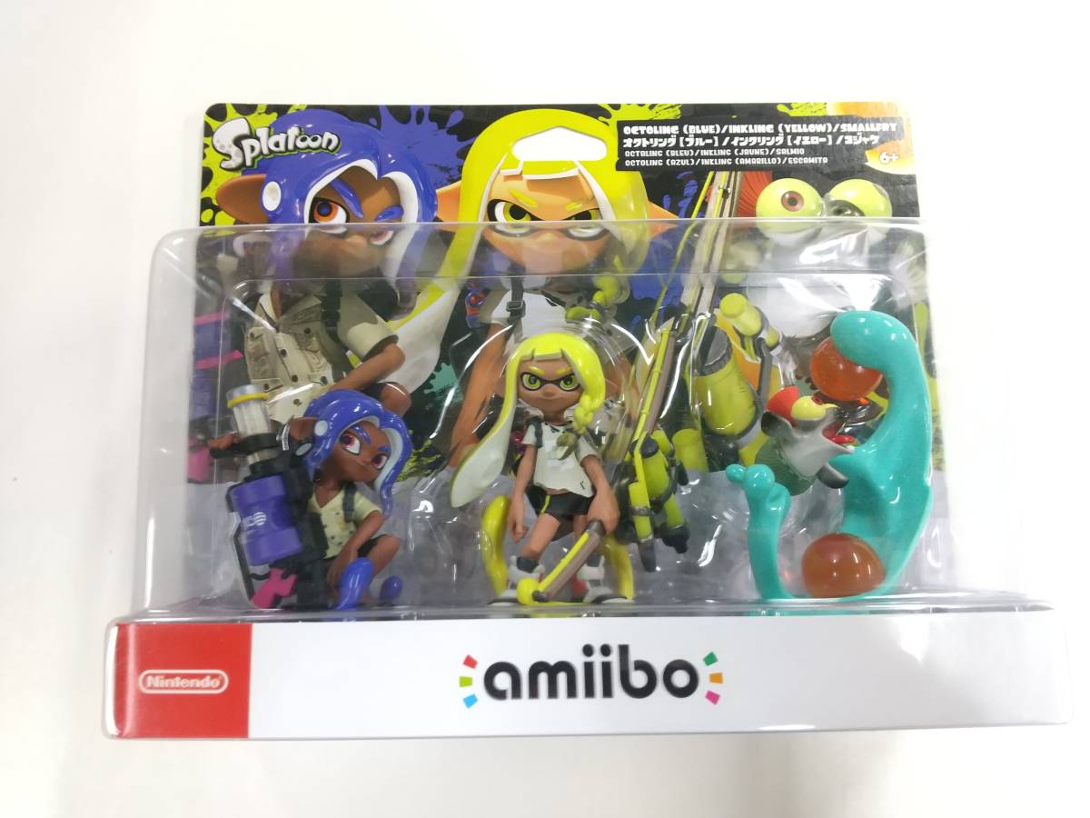 ●未開封 送料無料●amiibo トリプルセット インクリング イエロー オクトリング ブルー コジャケ スプラトゥーンシリーズ スプラトゥーン3