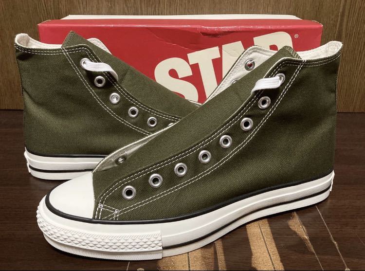 爆売り！】 J ALLSTAR CONVERSE 22年製 HI 27.5cm カーキ KHAKI