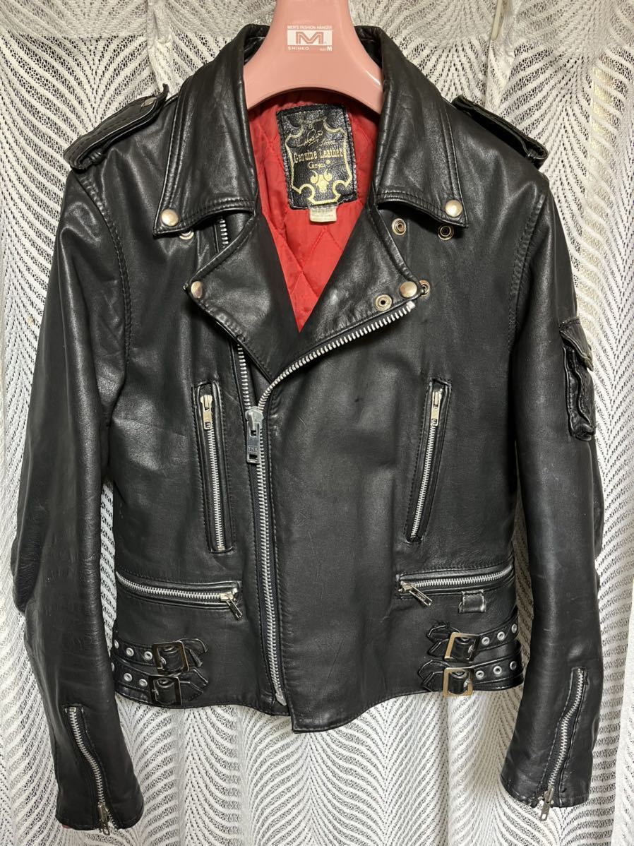 美品 80s CAMPRI ライダースジャケット 38 (実寸36位)MANX