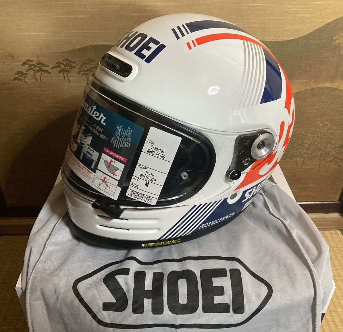 流行 SHOEI 限定 新品 Glamster MM93 レトロ グラムスター M ienomat
