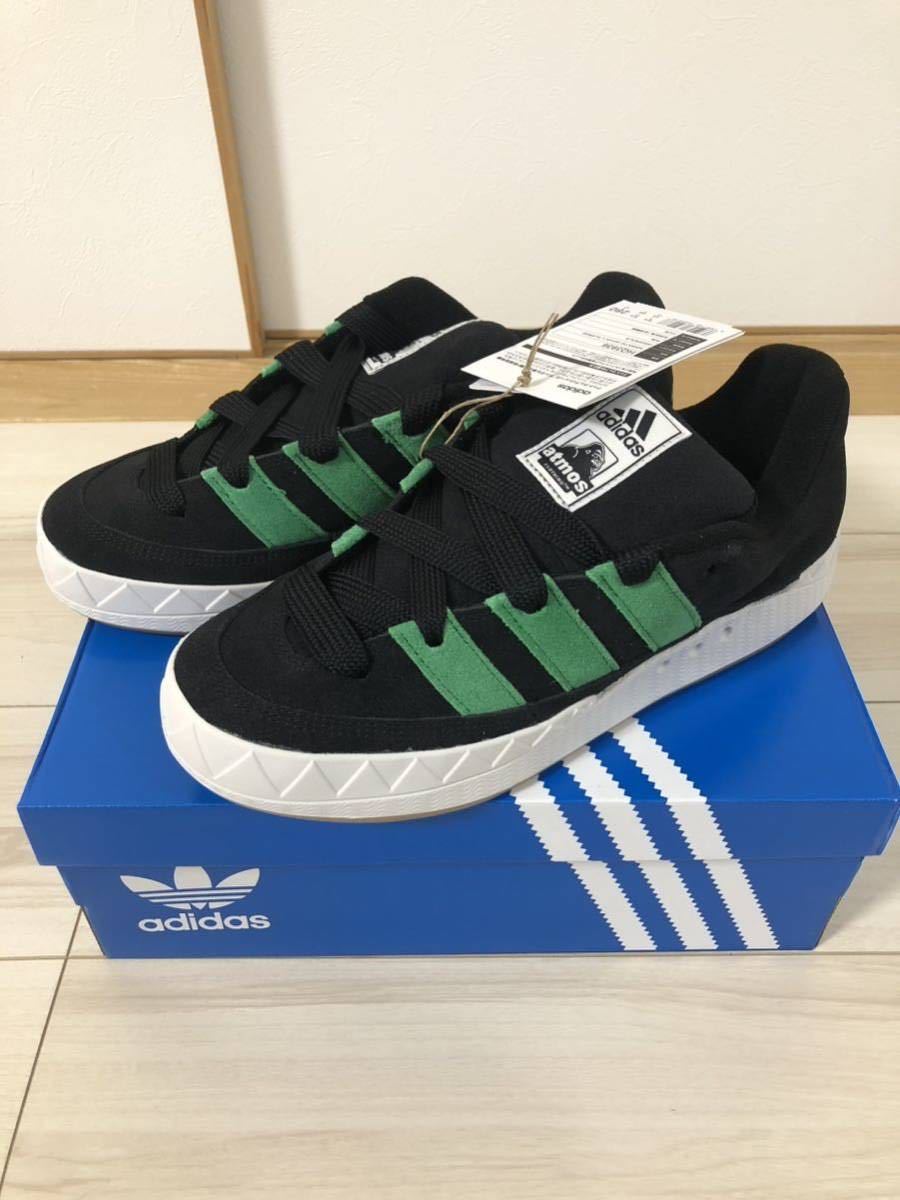 送料無料 28cm adidas ADIMATIC atmos XLARGE BLACK GREEN アディダス アディマティック アトモス ブラック  グリーン 黒 緑 HQ3936 10