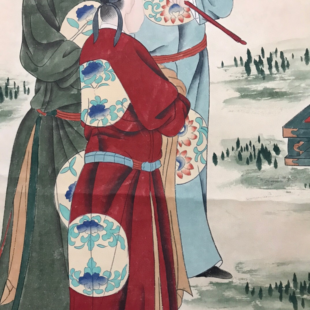 仁】『近現代・王云・花鳥画・肉筆紙本・掛け軸・書画立軸』極細工 古
