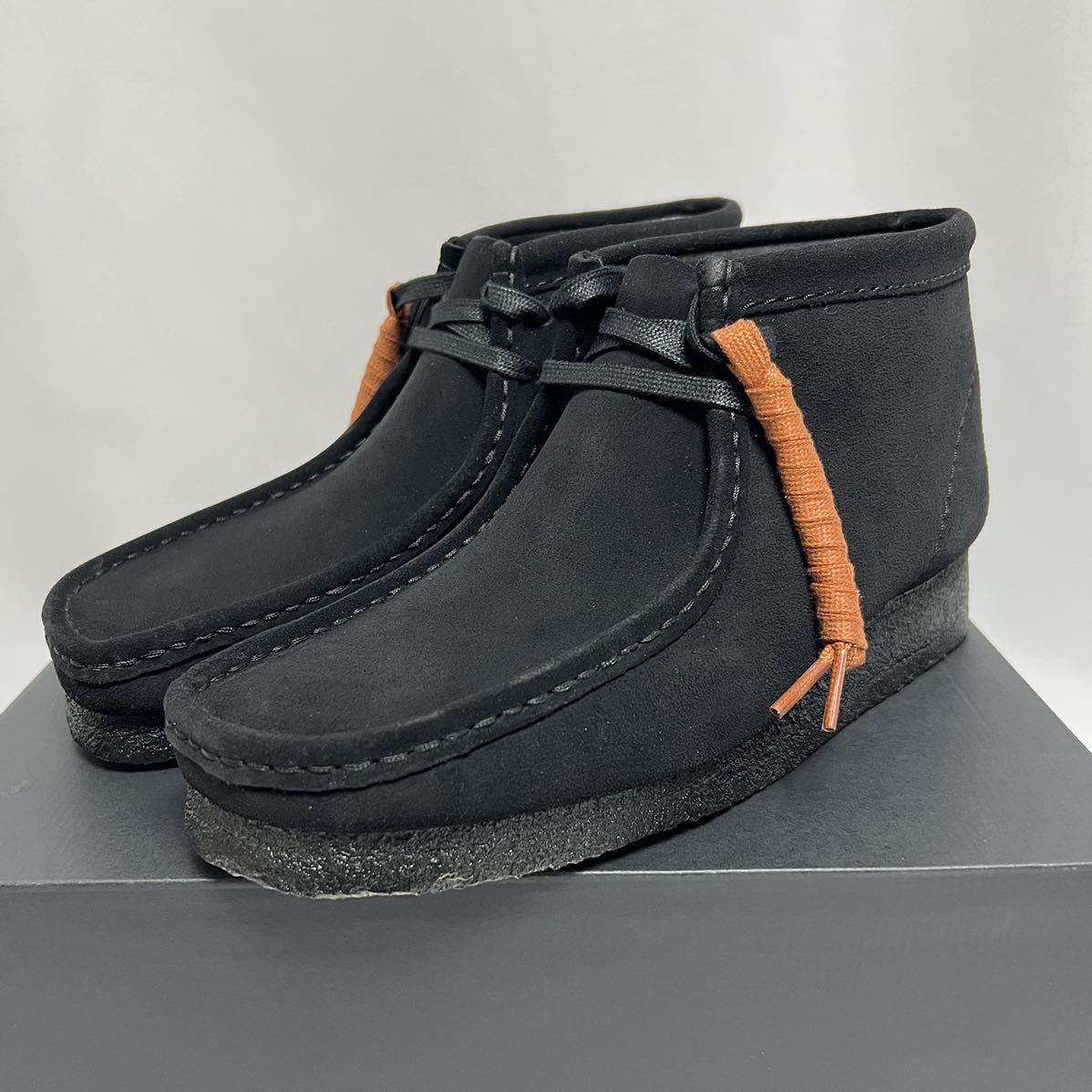 26cm 新品 クラークス オリジナルス Wallabee ワラビー ブーツ 黒