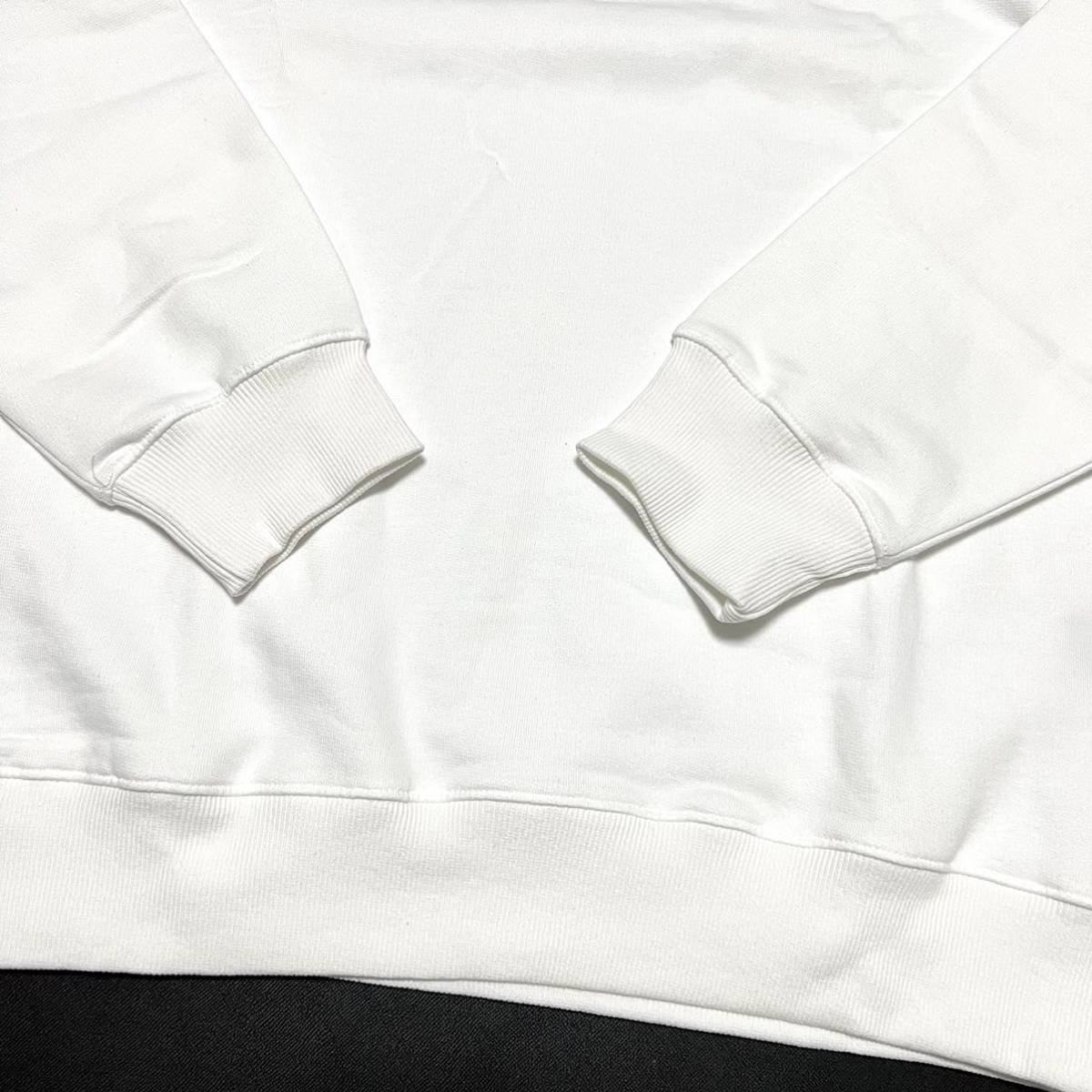 XL 新品 海外限定 ノースフェイス ネックロゴ スウェット トレーナー 白 襟 ロゴ 襟ロゴ ホワイト ネック 襟元 日本未発売 ロゴスウェット