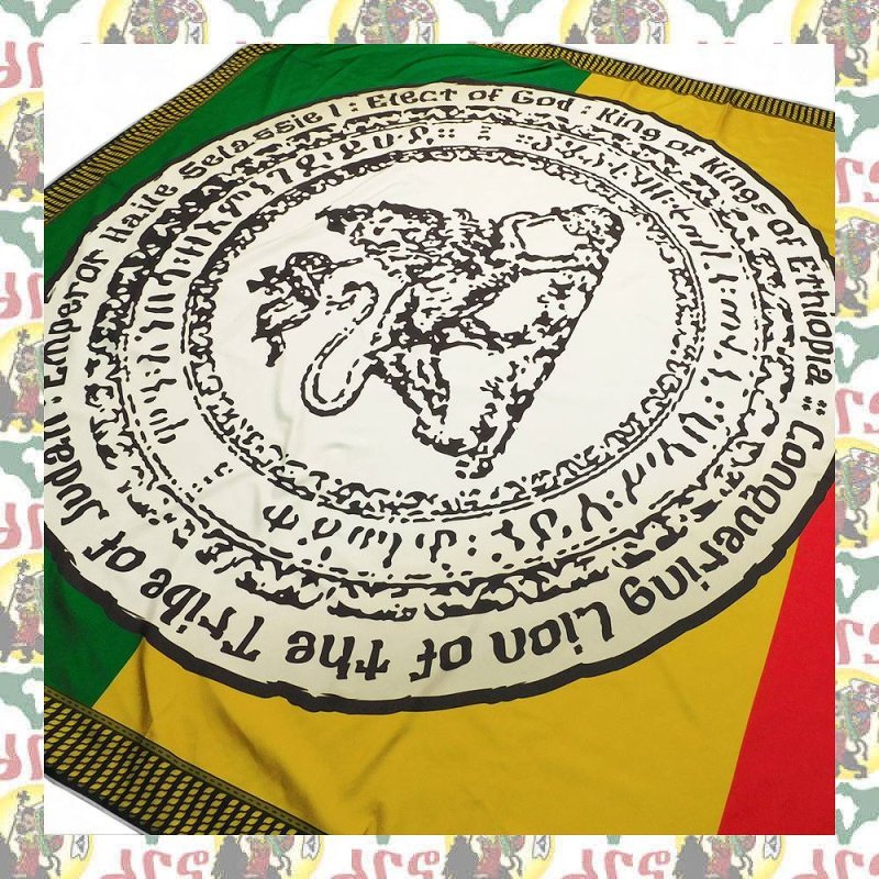 【drs】ラスタ旗 The Lion of Judah 2 200cm x 150cm (壁飾り レゲエ フラッグ ライオン ラスタ JAH ETHIOPIA MOA AMBESSA）_画像4