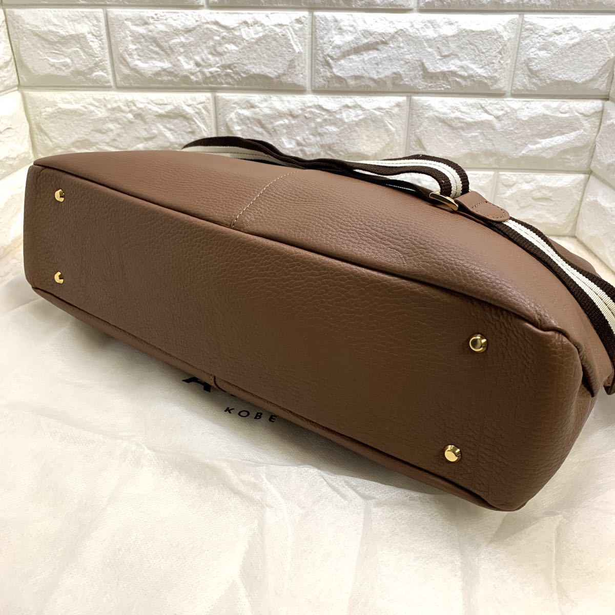 極美品 ATAO アタオ エルヴィ 2way ハンドバッグ ショルダー