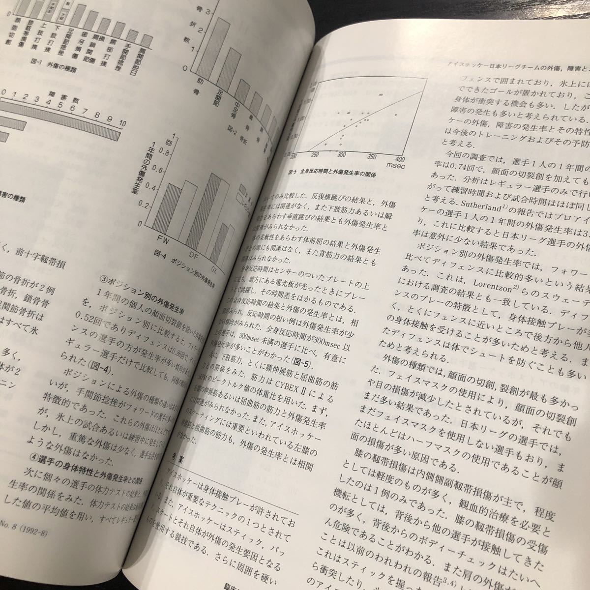 ミ50 臨床スポーツ医学 1992年 平成4年 8月号 文光堂 サッカー 体操 スキー 病気 怪我 障害 外傷 骨折 資料 運動 健康 医療 ヘルニア 治療_画像4