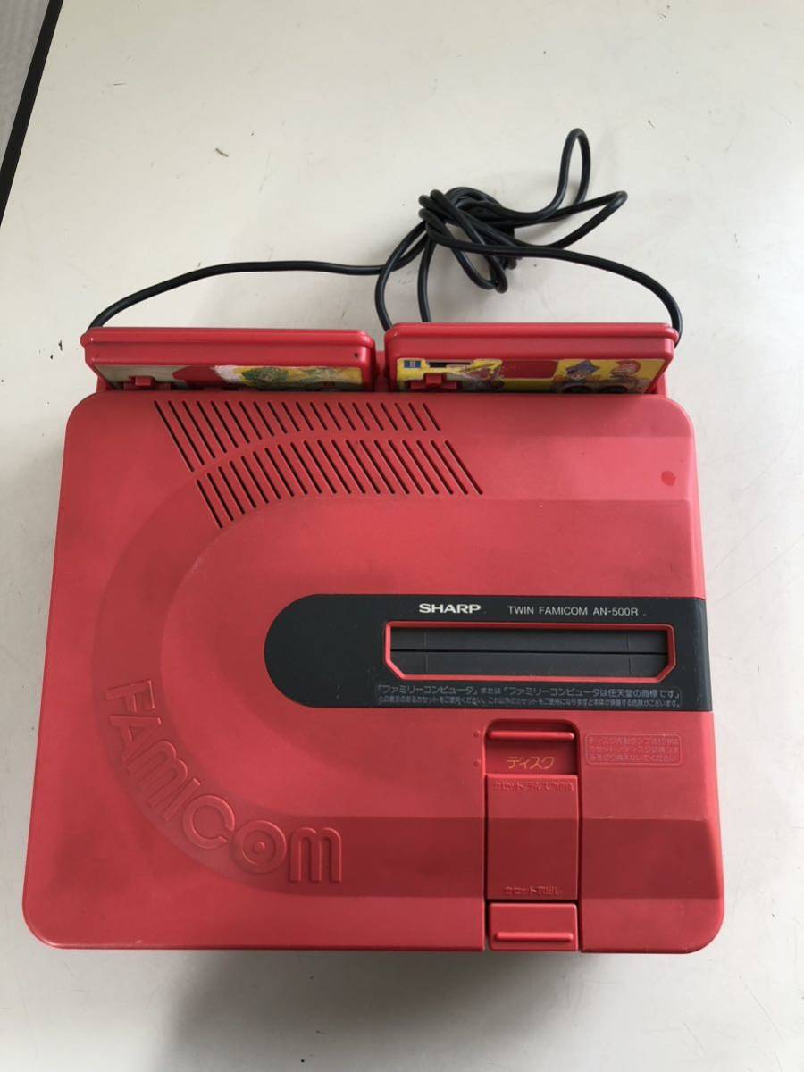 無料 SHARP ツインファミコン AN-500R ジャンク品+カセットの12本