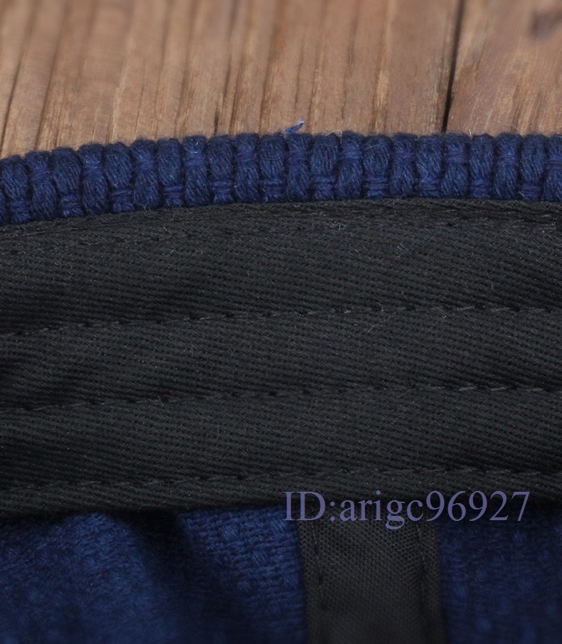 X493* new goods hat 19OZ thick ... Indigo dyeing camp camp Sashiko stylish small articles cotton 100% Vintage 