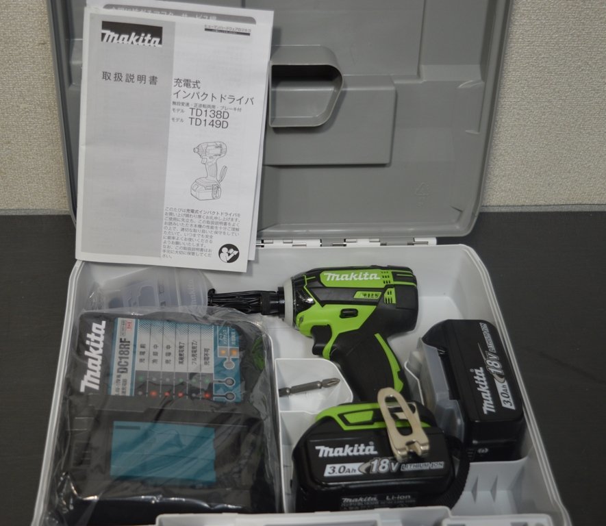 マキタ makita】18V 充電式インパクトドライバ TD149DRFXL ライム