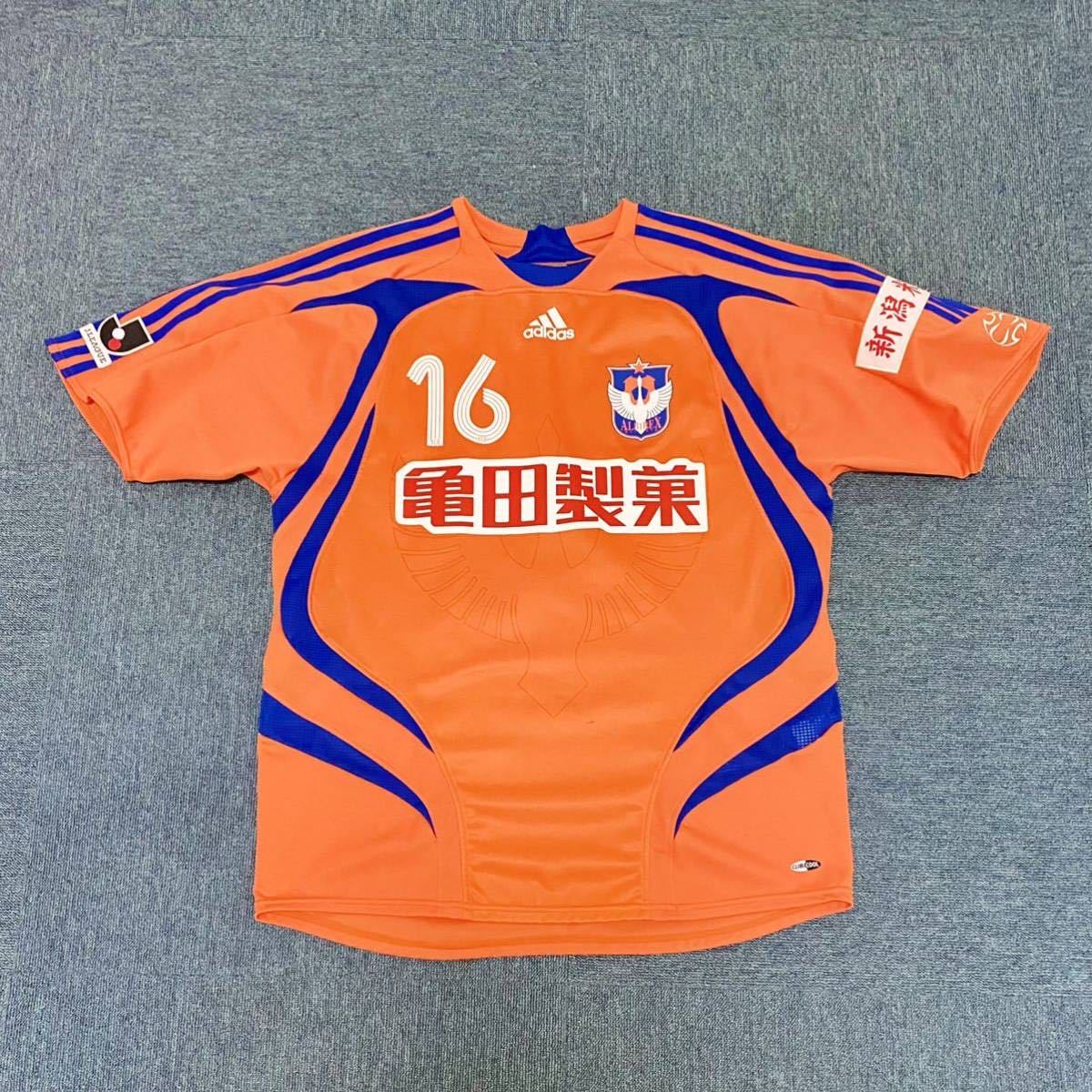 adidas アルビレックス新潟 2007 1stユニフォーム 背番号16 adidas アルビレックス新潟 2007 1stユニフォーム 背番号16