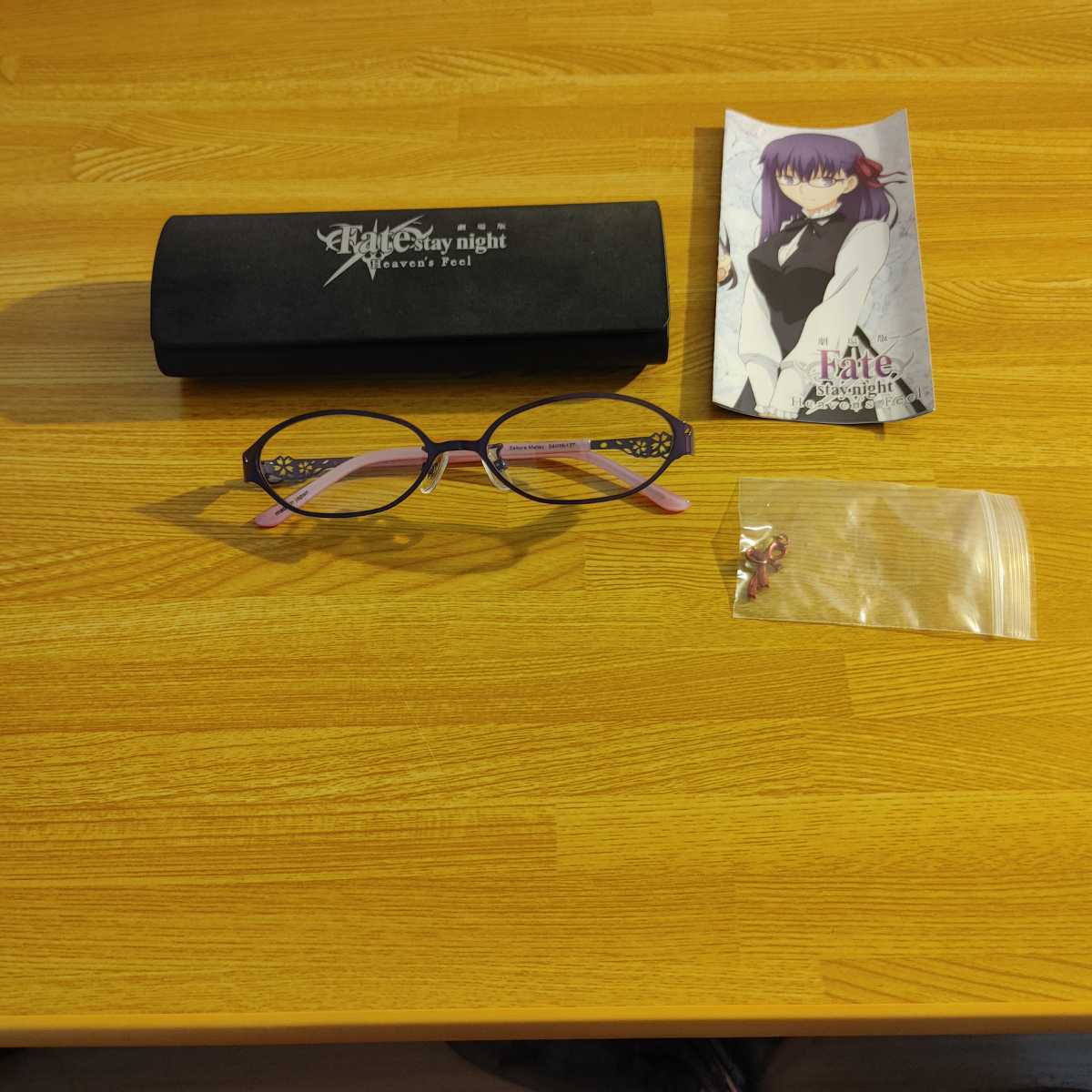 1円スタート 劇場版fate/staynight feaven'sfeel コラボ眼鏡 間桐桜