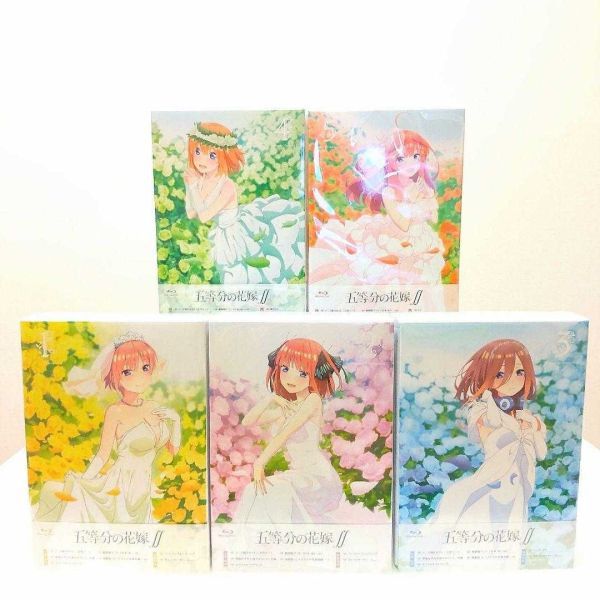 【新品・送料無料】 アニメBlu-ray ☆五等分の花嫁∬ 全5巻セット Amazon全巻購入特典 限定BOX付き☆_画像3