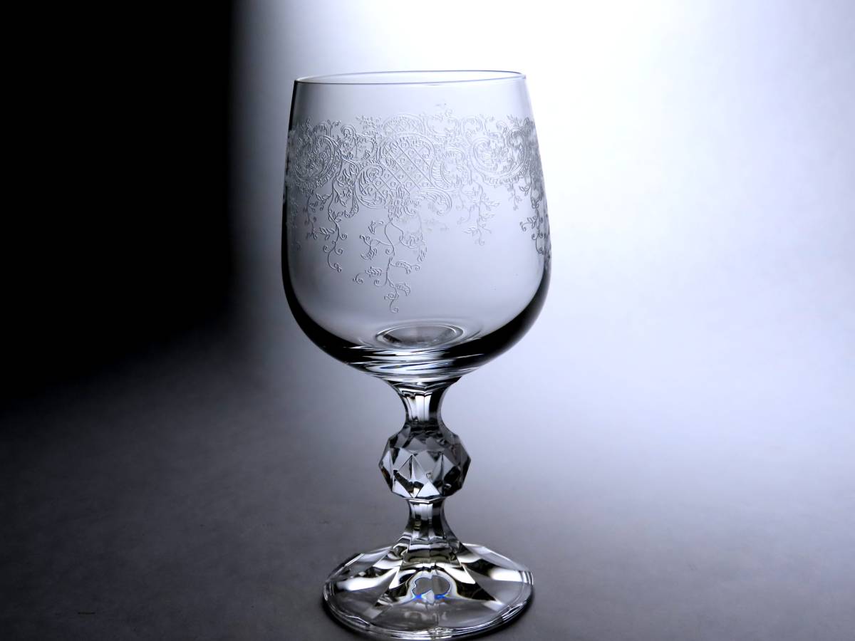 #706【ボヘミアグラス】 ワイングラス６客セット  クリスタル  ボヘミアングラス  新品  数量追加可能の画像4