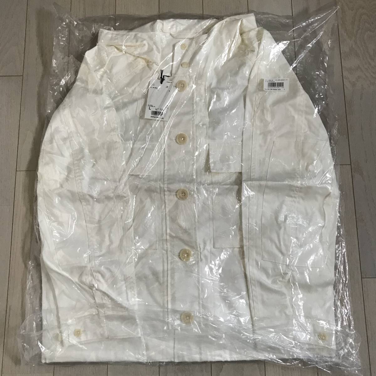 UNIQLO AND LEMAIRE SIZE : L Off White 311-169518 01-005-000(61-01) ユニクロ ルメール コットンパーカ L サイズ ユニクロU【新品】_画像1