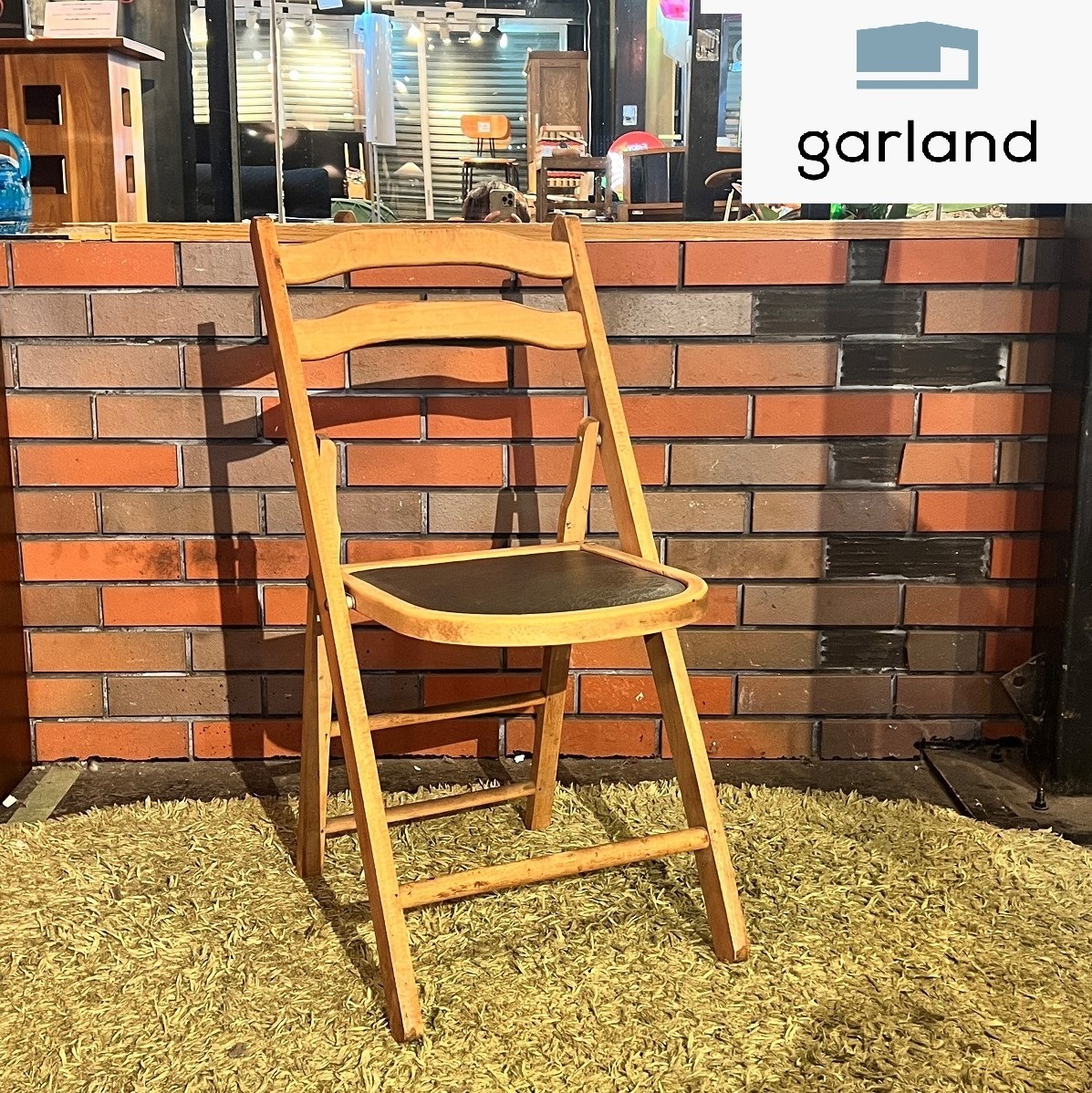 【本日特価】 ジャパンヴィンテージ フォールディングチェア 木材 ウッドチェア 折りたたみ椅子 レトロ その他
