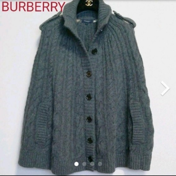 BURBERRY LONDON ウール、カシミヤ ポンチョ コート | noonanwaste.com