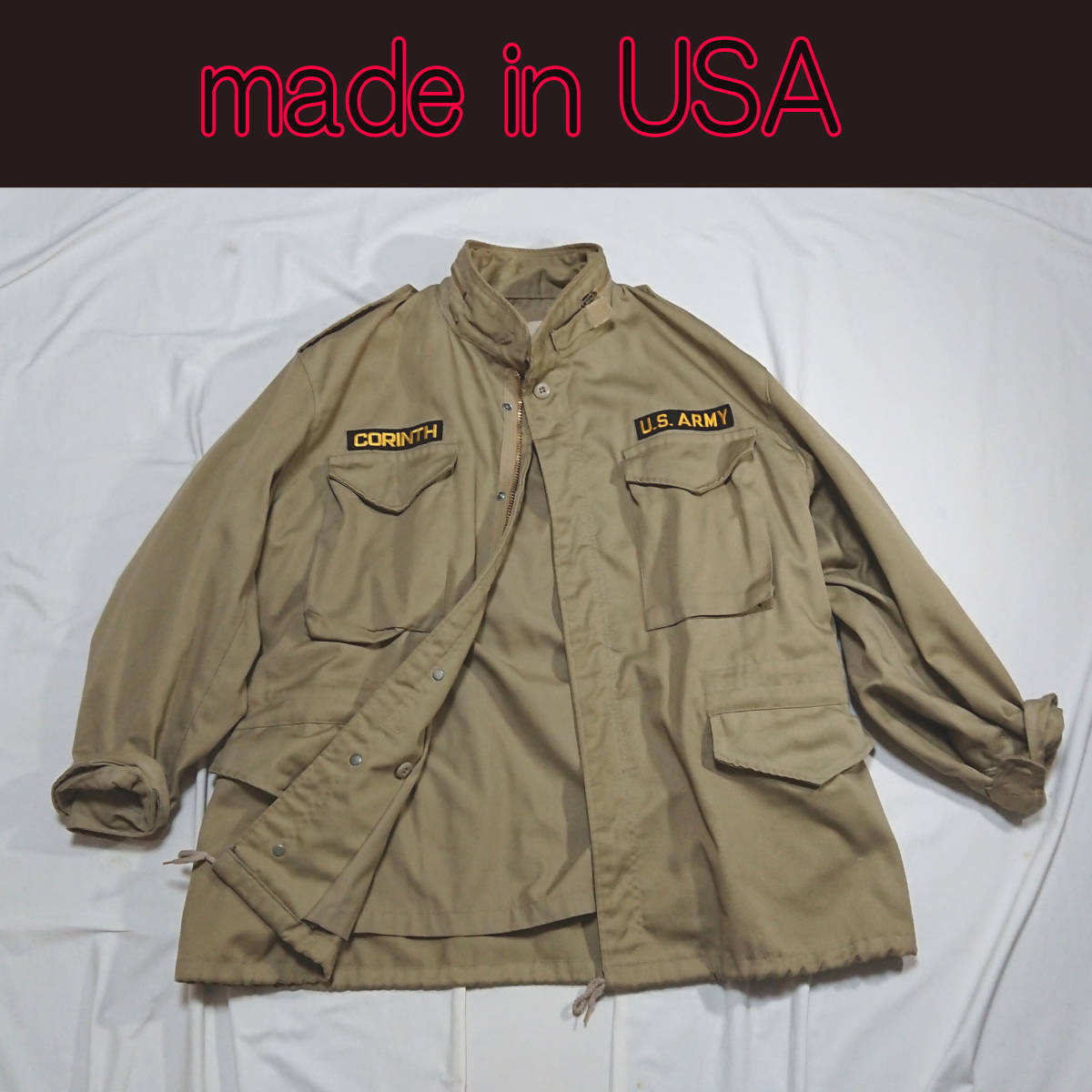 最先端 USA製 CORINTH MFG CO コリンス M-65 コットンジャケット M-65 最先端 USA製 CORINTH MFG CO コリンス M-65 コットンジャケット M-65