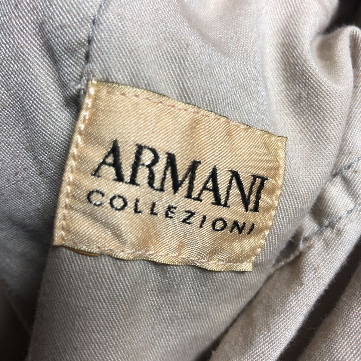 アルマーニ コレッツオーニ コーデュロイ トラウザーパンツ コーデュロイパンツ ARMANI COLLEZIONI コーデュロイ グレージュ オレンジ_画像8