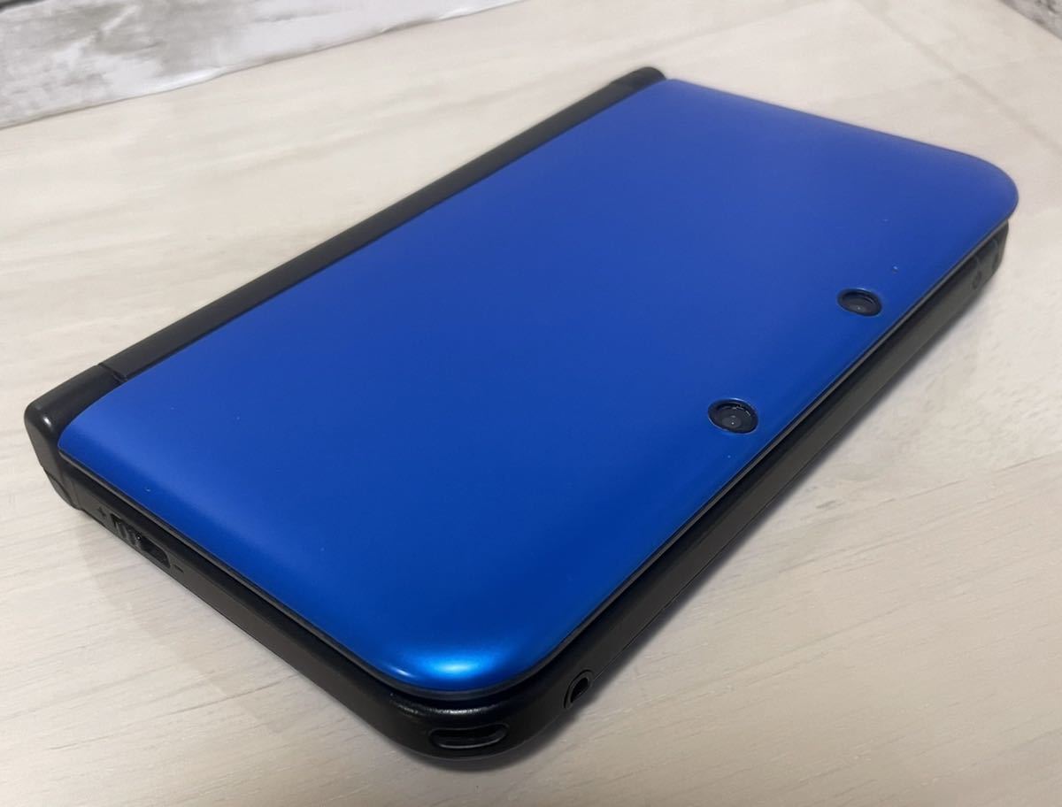 美品】ニンテンドー3DS LL ブルーXブラック タッチペン 純正充電器付き