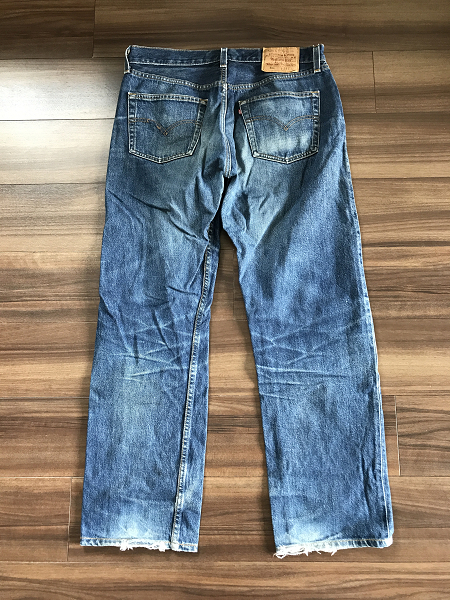 LEVI'S リーバイス 501 ボタンフライ ジーンズ W34 L32 米国製 インディゴ 刻印553 スモールe ストレート/デニム/パンツ/ボトムス/ズボン_画像7