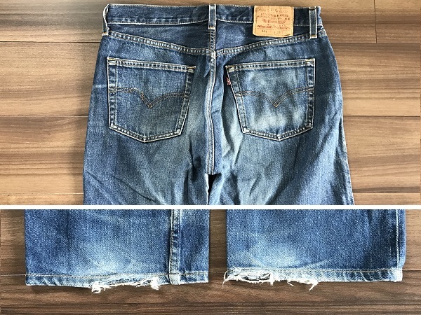 LEVI'S リーバイス 501 ボタンフライ ジーンズ W34 L32 米国製 インディゴ 刻印553 スモールe ストレート/デニム/パンツ/ボトムス/ズボン_画像8