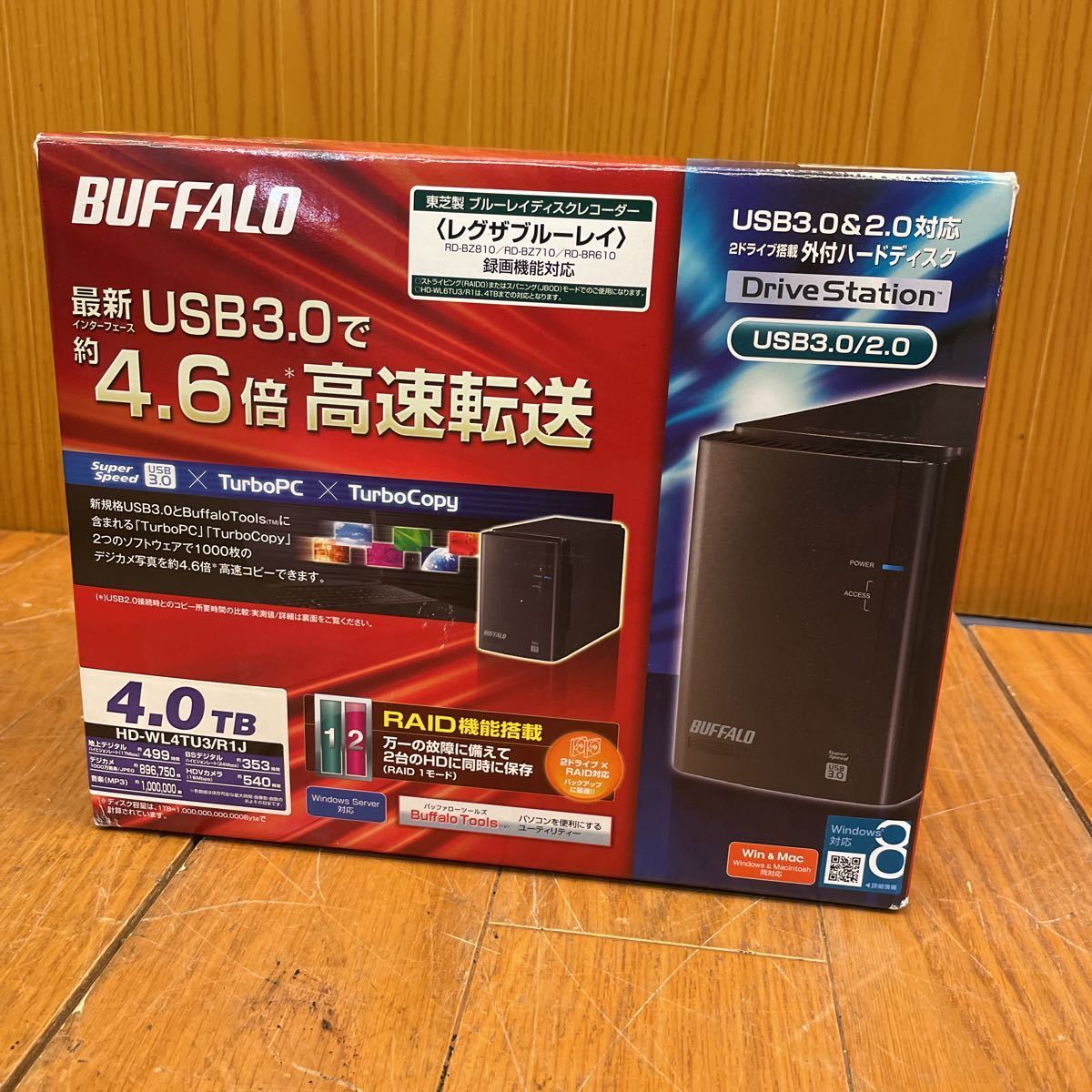 Yahoo!オークション - ☆新品未使用品☆BUFFALO 4TB 外付けHDD HD...