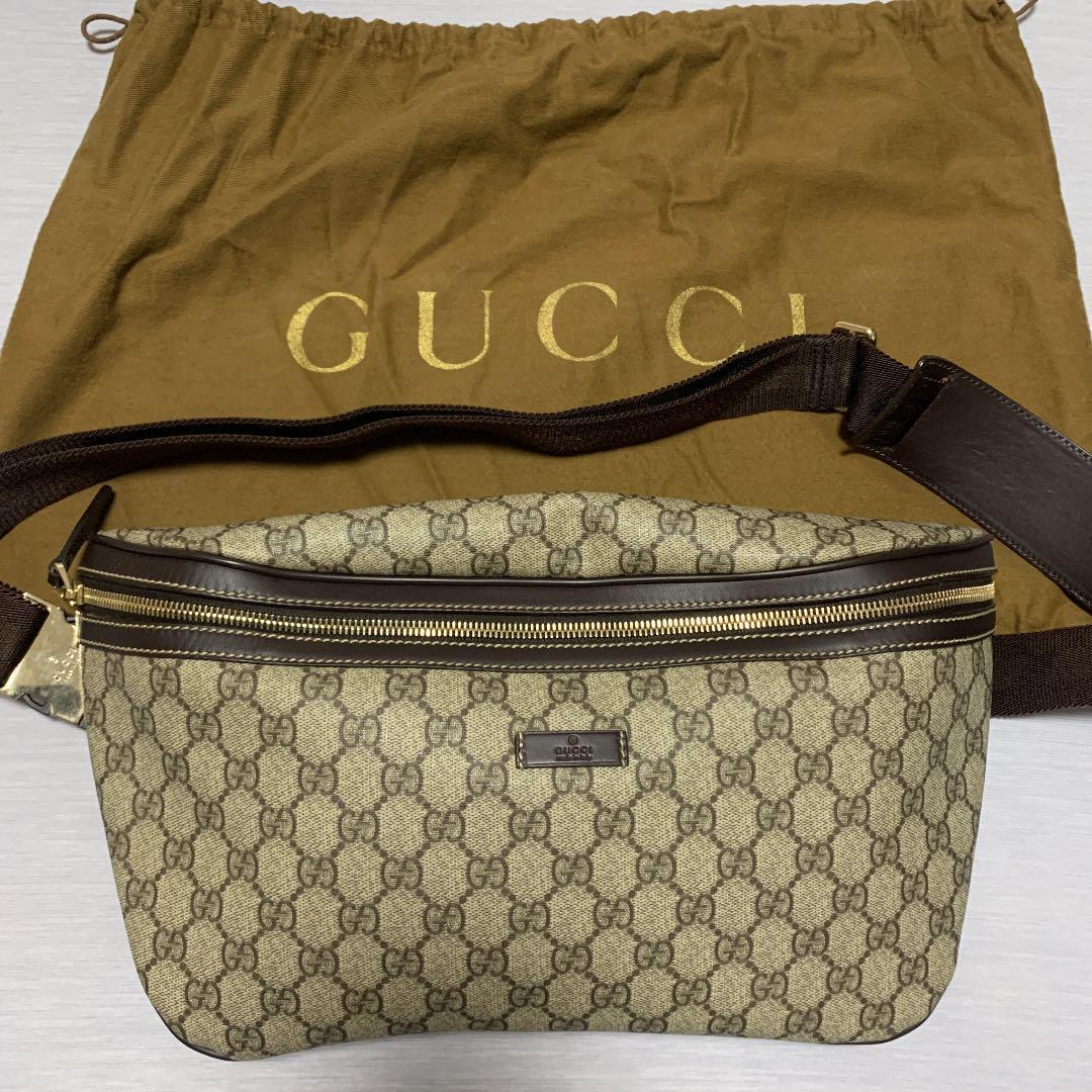 新品 新古 付属 グッチ GUCCI アイコン GG総柄 PVC 加工 ボディ