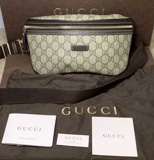 新品 新古 付属 グッチ GUCCI アイコン GG総柄 PVC 加工 ボディ
