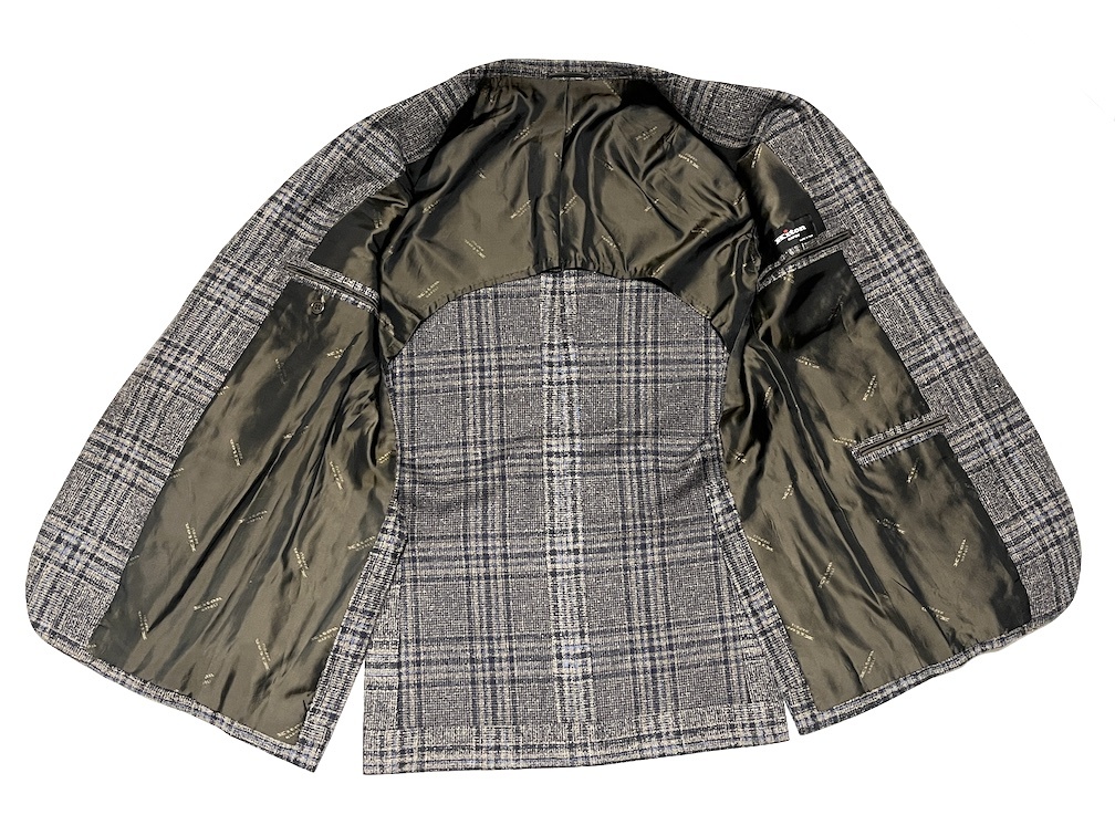 野花 卯月 Kiton キートン ウールカシミアツイードチェックジャケット