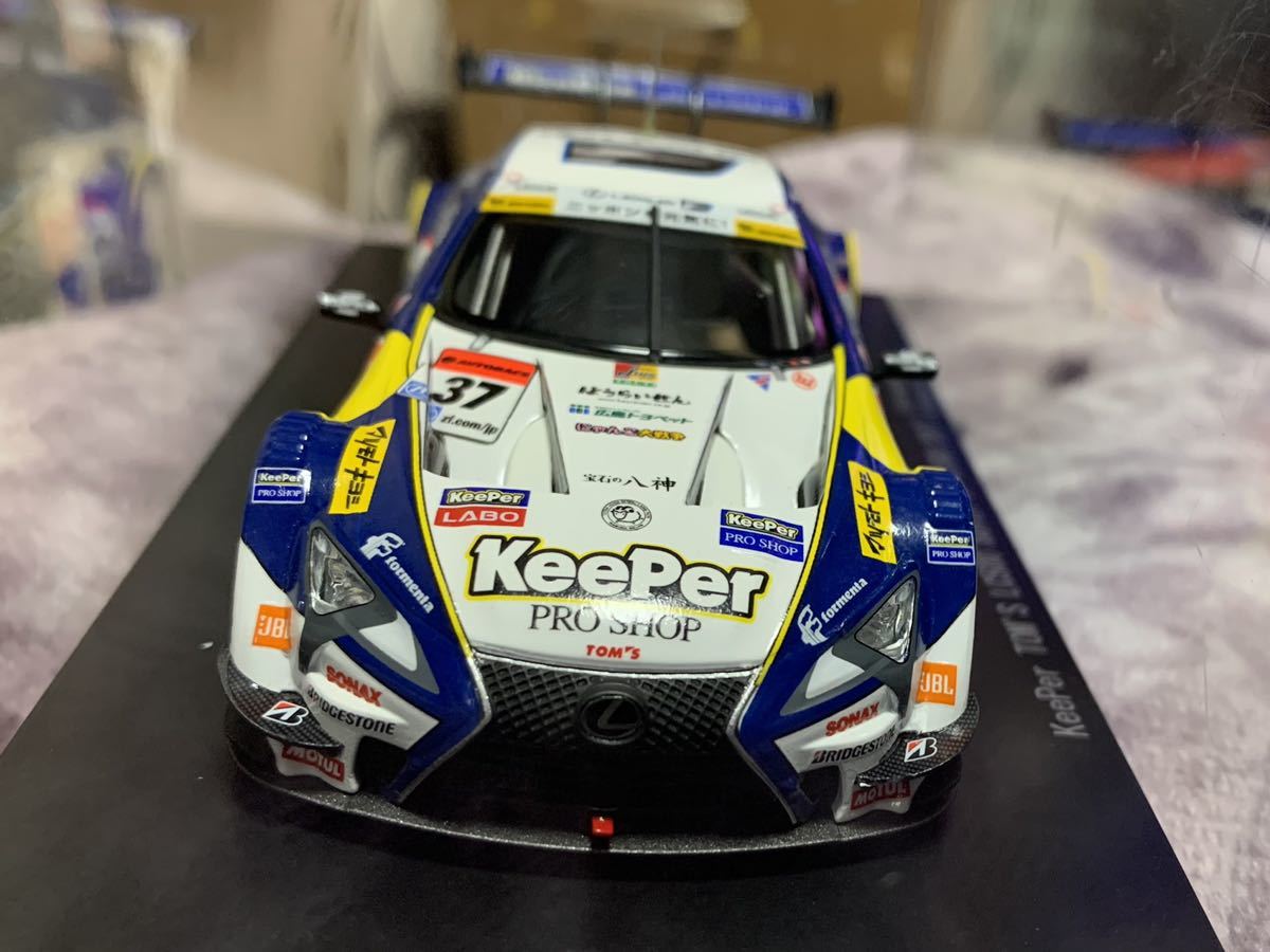1/43 エブロ レクサス LC500 キーパー トムス スーパーgt gt500 2017 ...